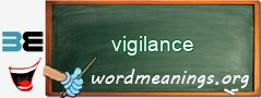 WordMeaning blackboard for vigilance